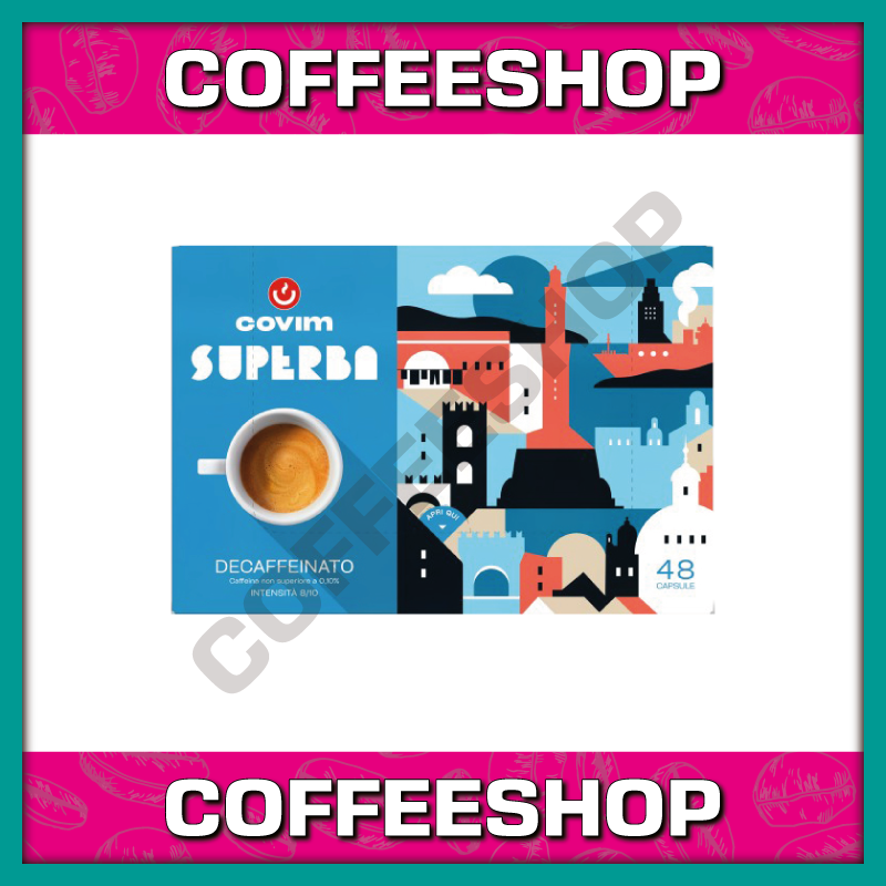 48 Capsule Covim Superba Suave Decaffeinato